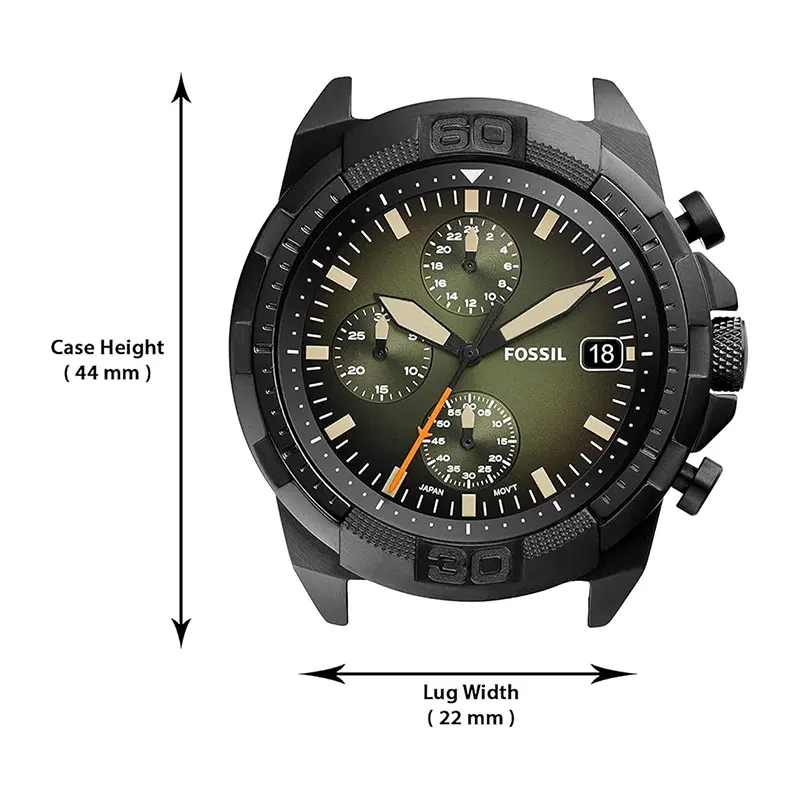 Fossil Bronson Chronograph Olive Green Dial Men’s Watch- FS5856